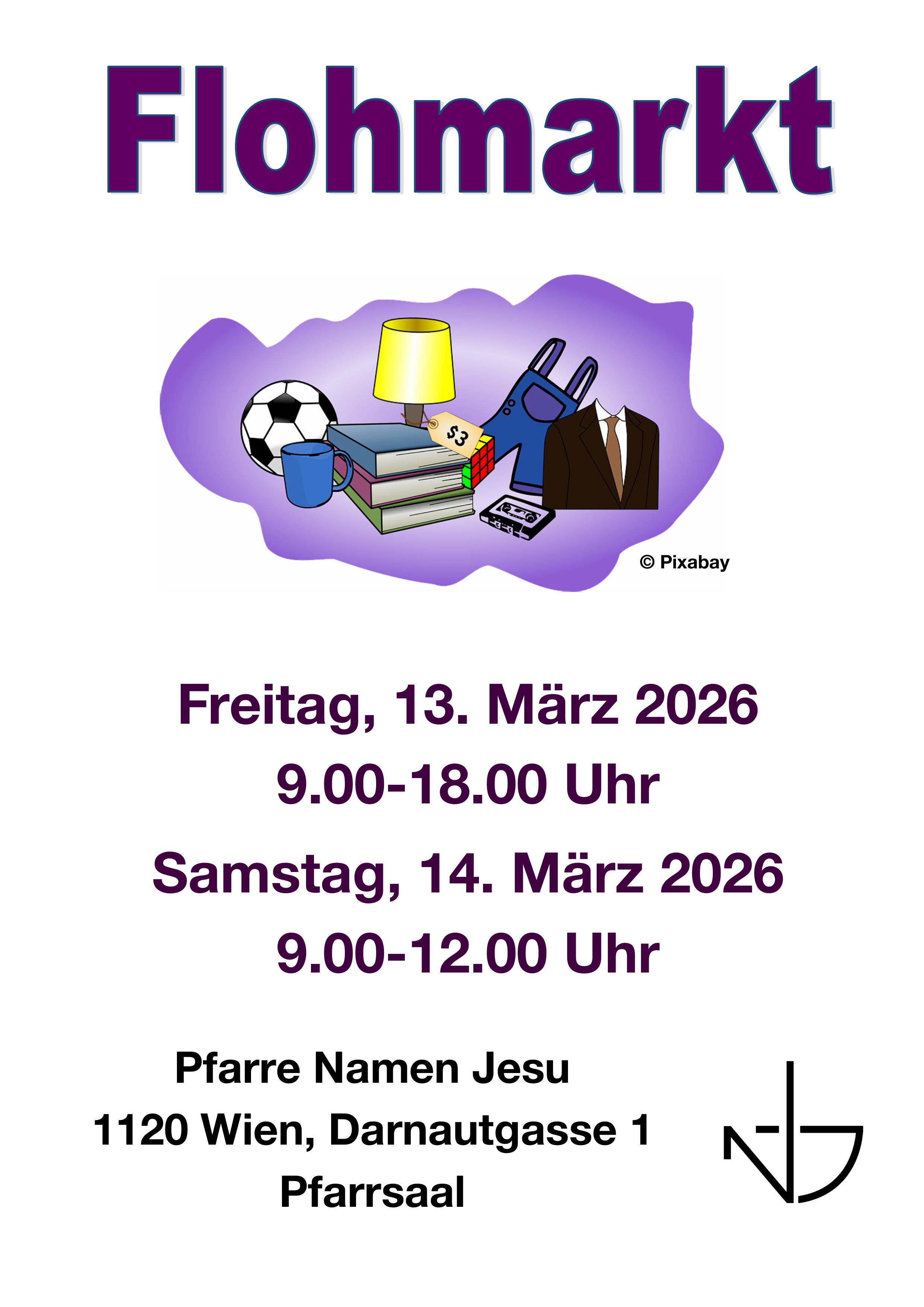 Flohmarkt der Pfarre Namen Jesu