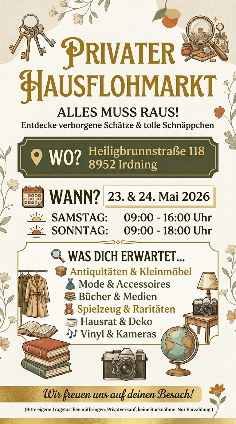 Privater Hausflohmarkt