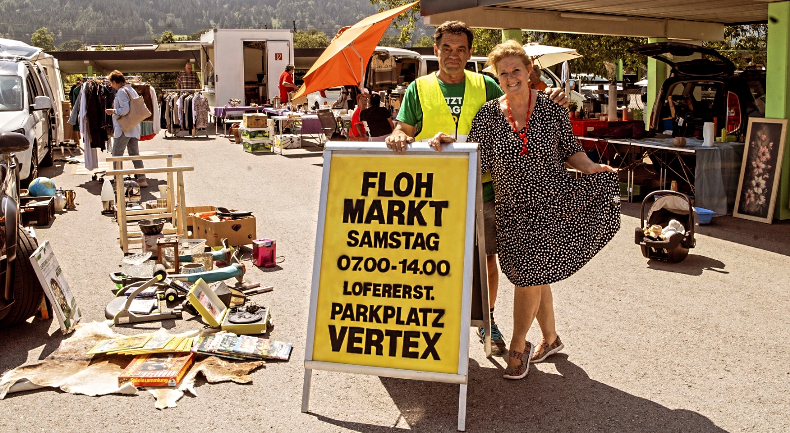 Flohmarkt - überdachte Standplätze!